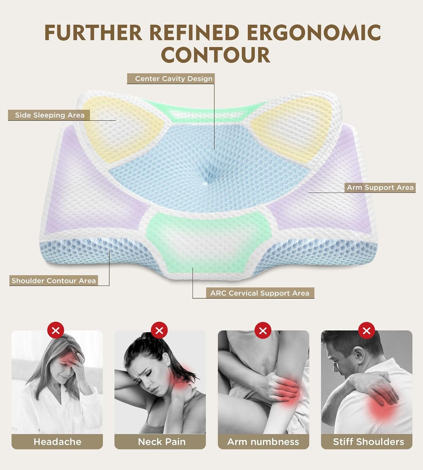 Ultimate Cervical Pillow for Pain Relief