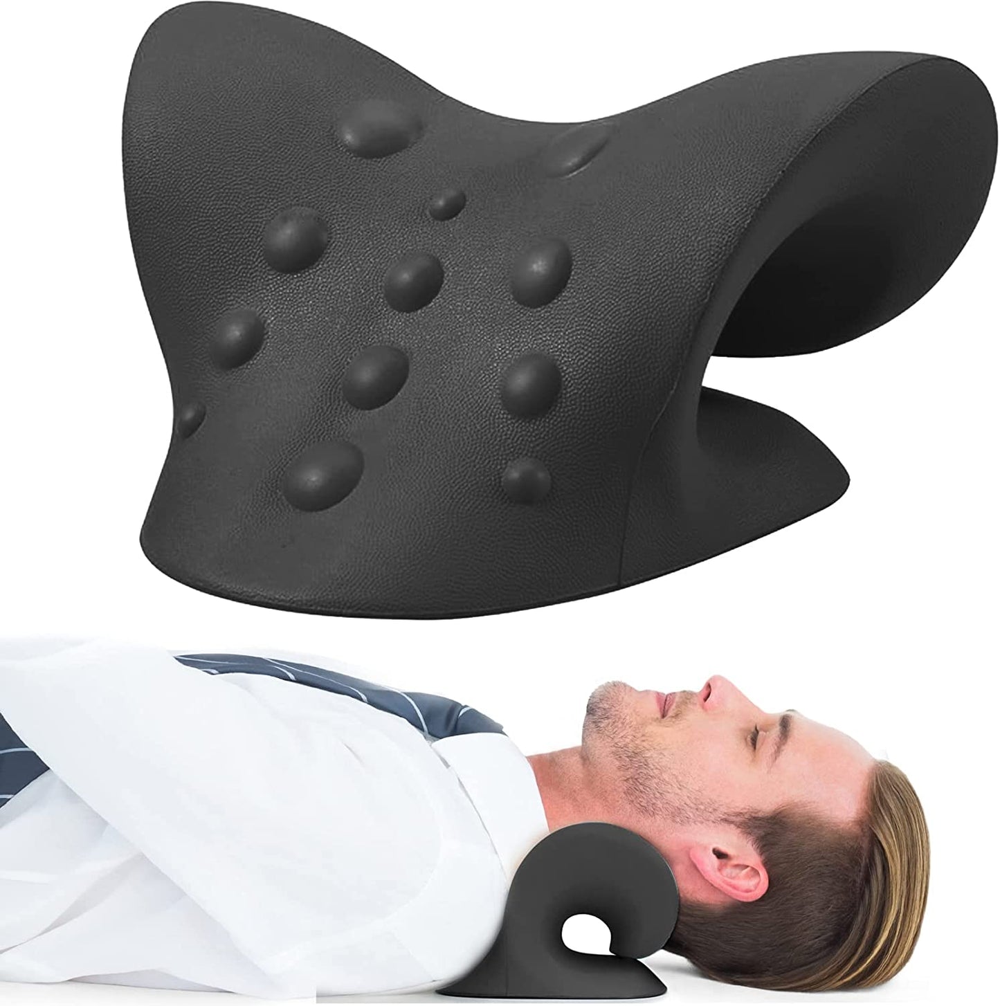 Neck and Shoulder Relaxer for Release Neck Pressure and Muscle Tensions, Neck Stretcher and Shoulder Massager for Relax 10 Minutes a Day