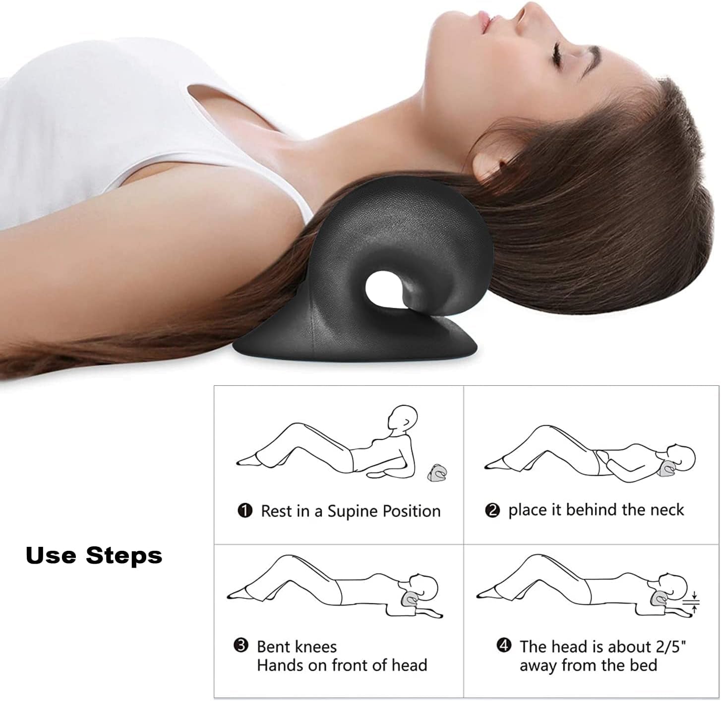 Neck and Shoulder Relaxer for Release Neck Pressure and Muscle Tensions, Neck Stretcher and Shoulder Massager for Relax 10 Minutes a Day