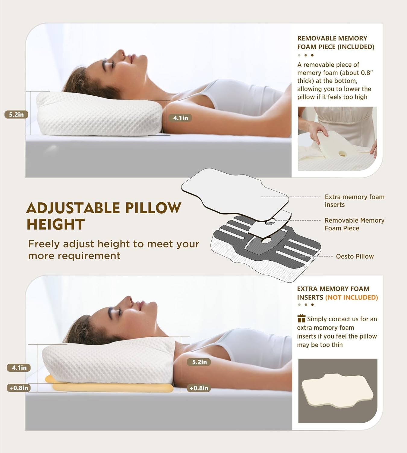 Ultimate Cervical Pillow for Pain Relief