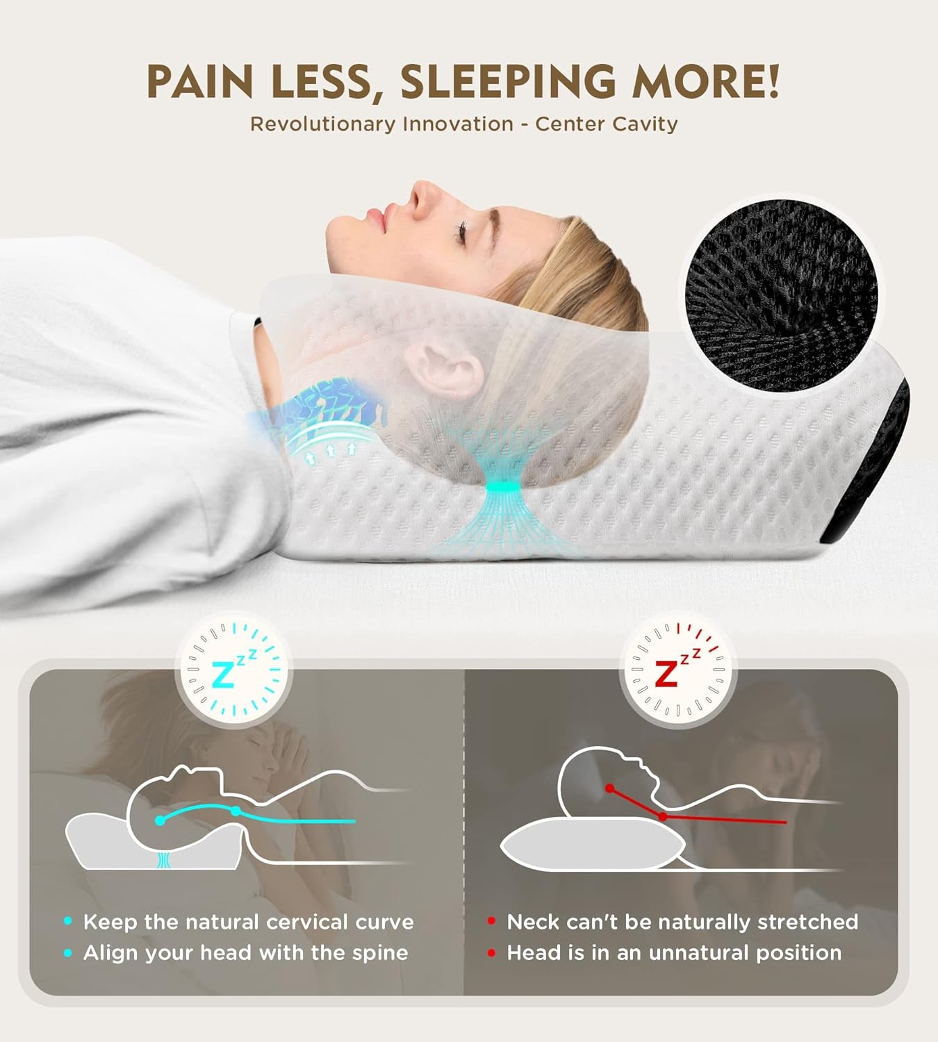 Ultimate Cervical Pillow for Pain Relief