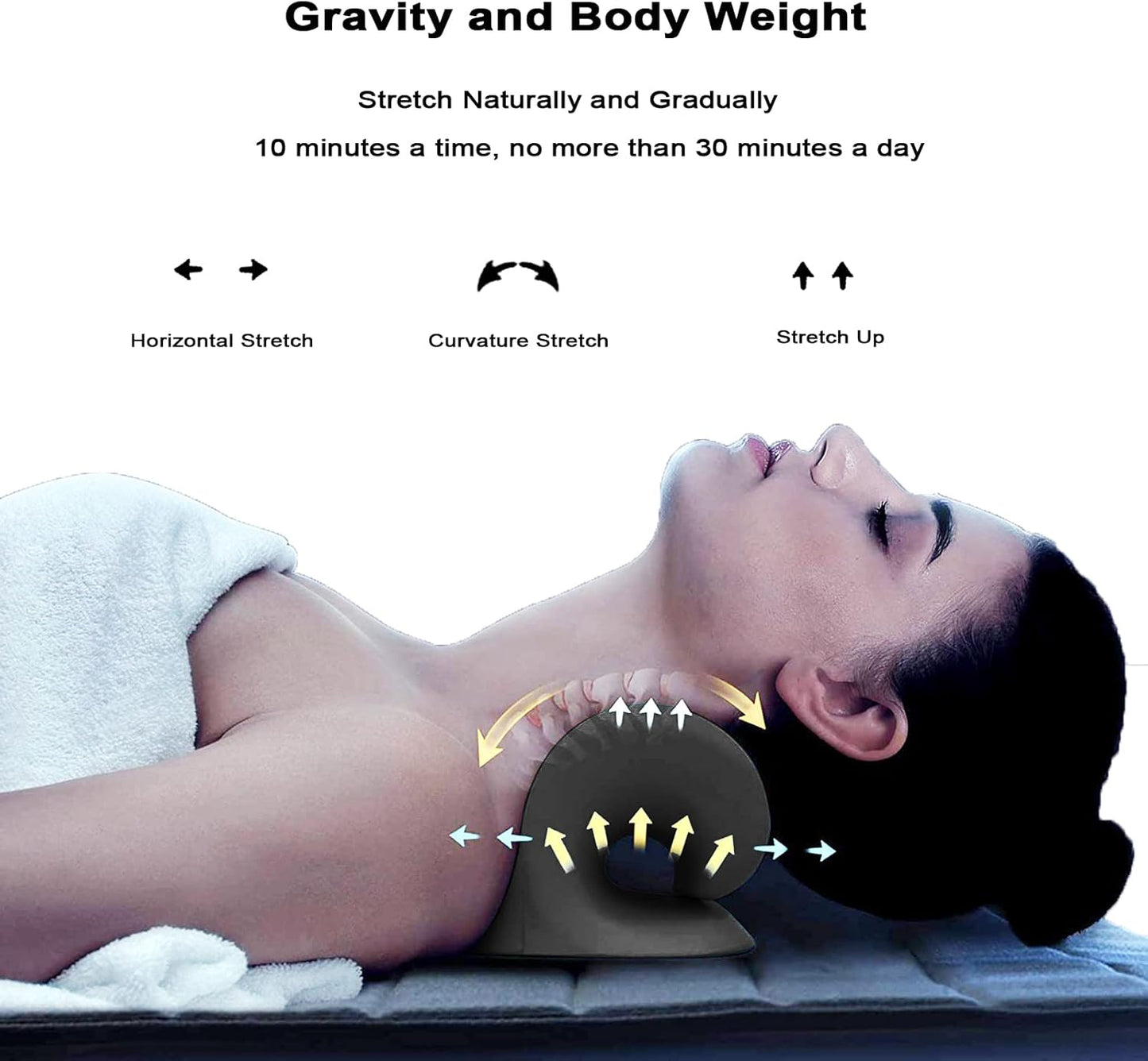 Neck and Shoulder Relaxer for Release Neck Pressure and Muscle Tensions, Neck Stretcher and Shoulder Massager for Relax 10 Minutes a Day