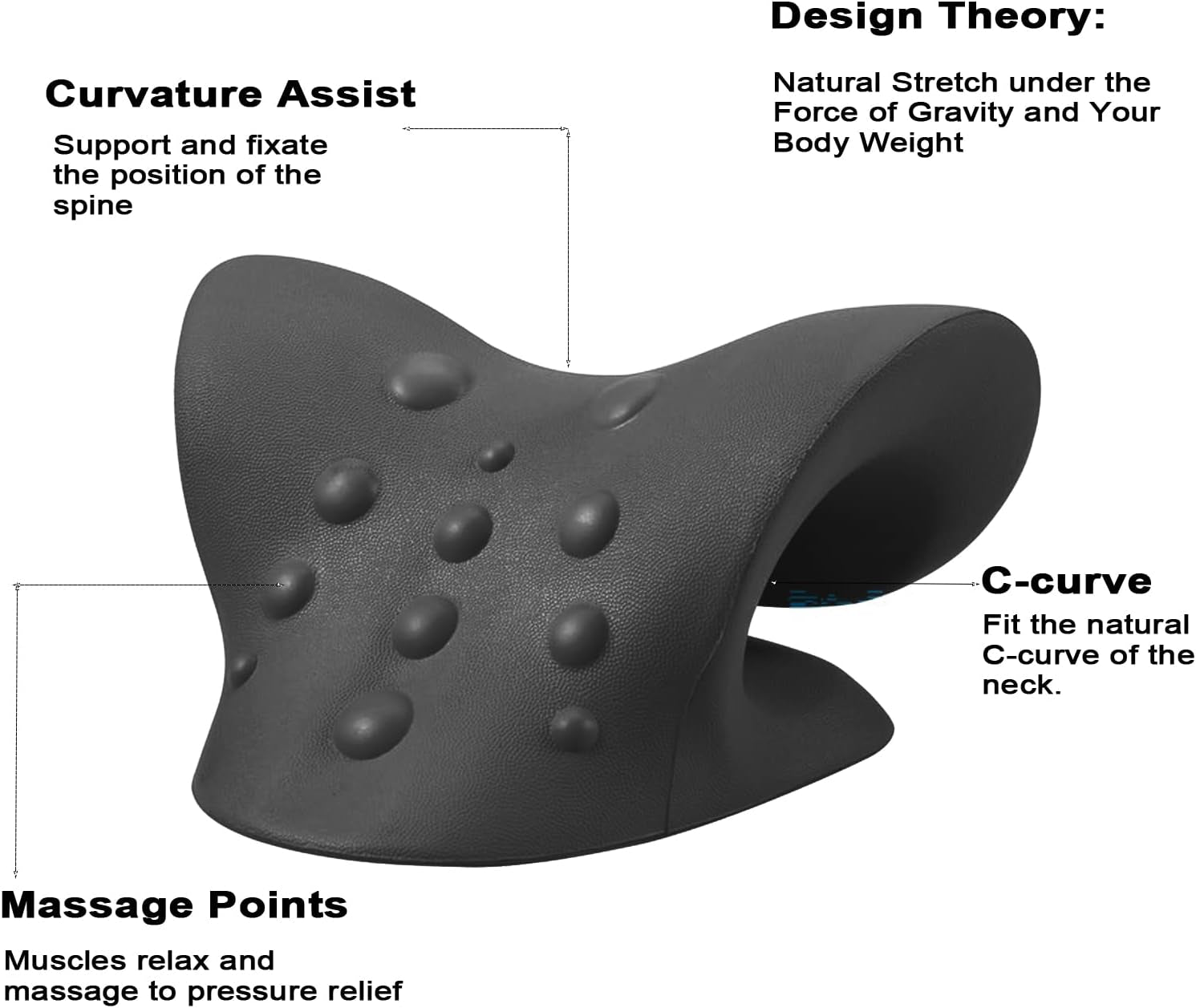 Neck and Shoulder Relaxer for Release Neck Pressure and Muscle Tensions, Neck Stretcher and Shoulder Massager for Relax 10 Minutes a Day